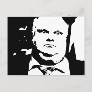 Toronto Crack Smoking Mayor Rob Ford Postkarte