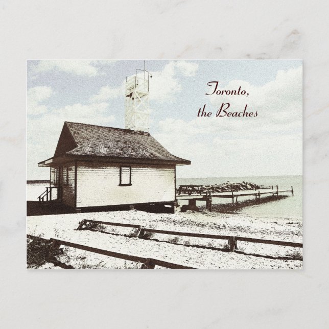 Toronto, die Strände, Rettungsschwimmer Postkarte (Vorderseite)