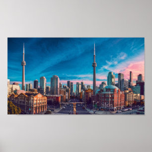 Toronto Downtown City, Toronto Downtown, Kunst Poster