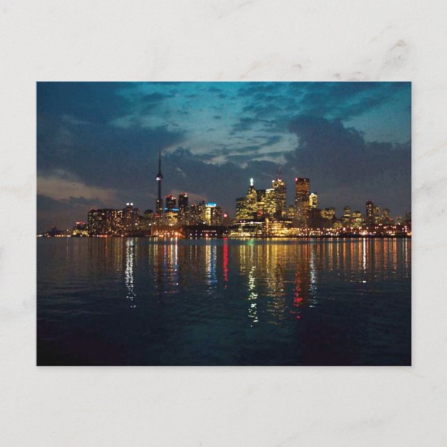 Toronto DownTown Spektakel CNTower Wasserfront Spa Postkarte (Vorderseite)