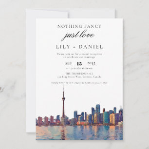 Toronto Elopement Hochzeitsempfang Einladung
