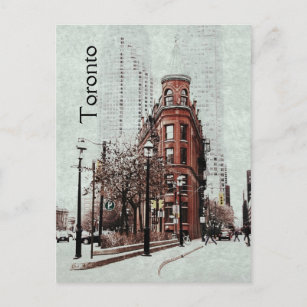 Toronto flaches Gebäude aus Eisen - Retrostil Postkarte