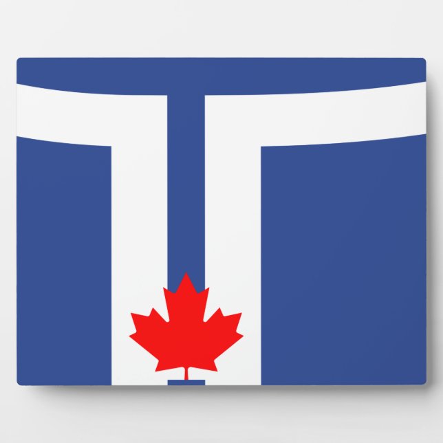 Toronto Flag Plaque Fotoplatte (Vorderseite)