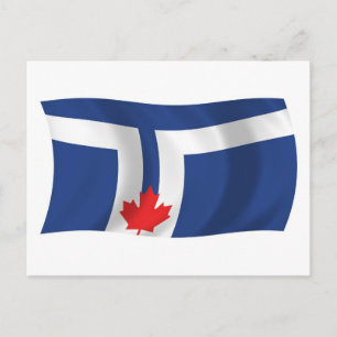 Toronto-Flagge-Postkarte Postkarte