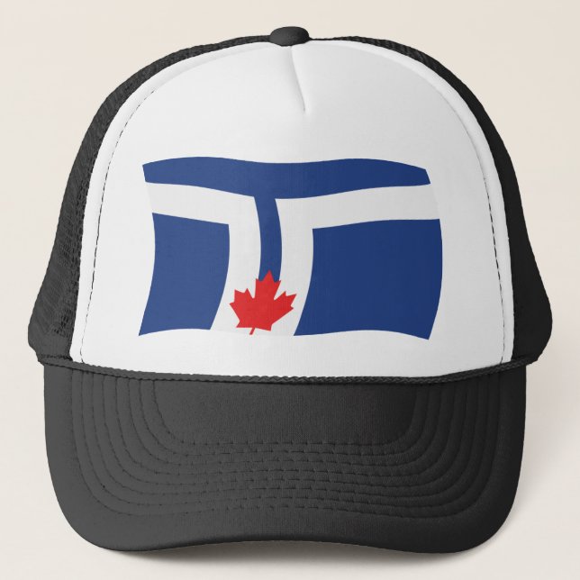 Toronto-Flaggenmütze Truckerkappe (Vorderseite)