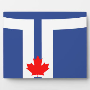 Toronto-Flaggenplakette Fotoplatte