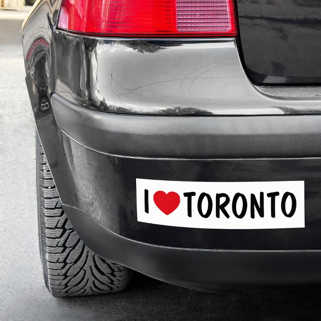 Toronto für benutzerdefinierte Text-I-Liebe Autoaufkleber (Create Your Own Custom Text I Love BLANK Bumper Sticker)