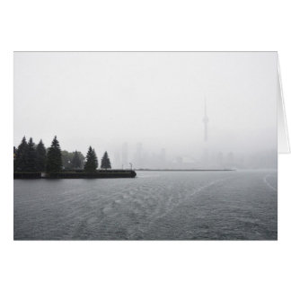 Toronto Hafen Skyline im Regen