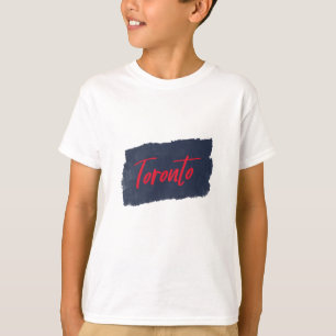Toronto Handgeschriebener Red Typografy T - Shirt
