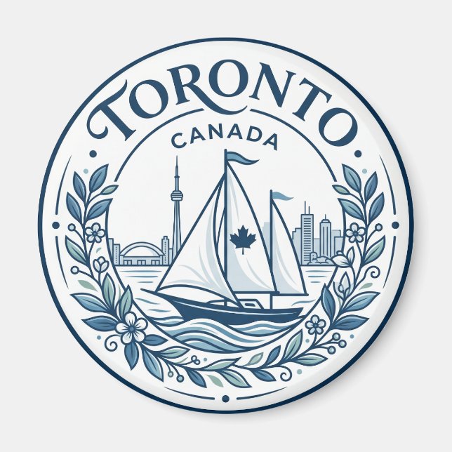 Toronto Harbour Kanada Magnet (Vorne)