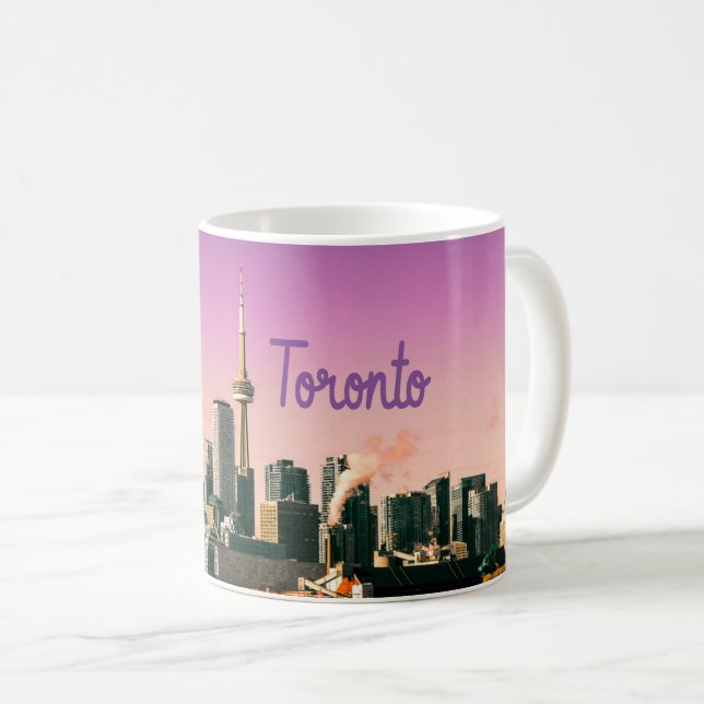 Toronto Hauptstadt Ontario Canada City Skyline Kaffeetasse (VorderseiteRechts)
