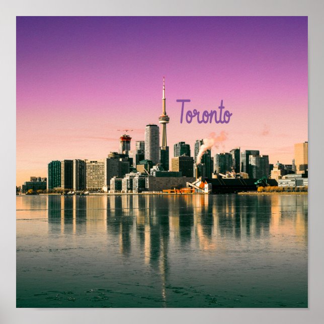 Toronto Hauptstadt Ontario Canada City Skyline Poster (Vorne)
