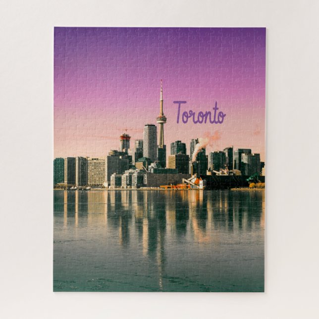Toronto Hauptstadt Ontario Canada City Skyline Puzzle (Vertikal)