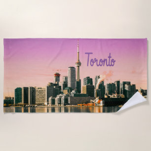 Toronto Hauptstadt Ontario Canada City Skyline Strandtuch