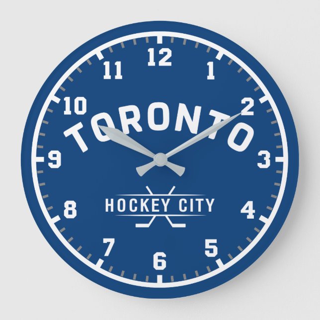 Toronto Hockey City Large Wall Clock Große Wanduhr (Vorderseite)