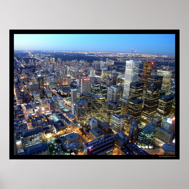 Toronto in Dusk Poster (Vorne)