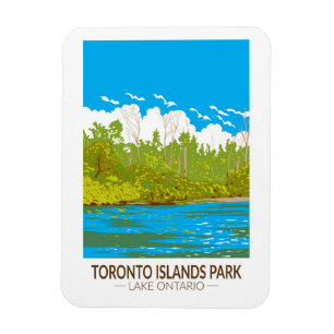 Toronto Islands Park Reisen Vintag Magnet