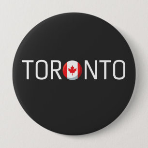 Toronto Kanada Flagge  Button