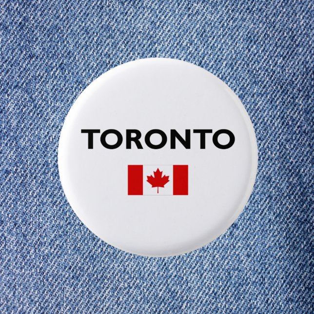 Toronto Kanada Kanadische Flagge Farbe Button (Von Creator hochgeladen)