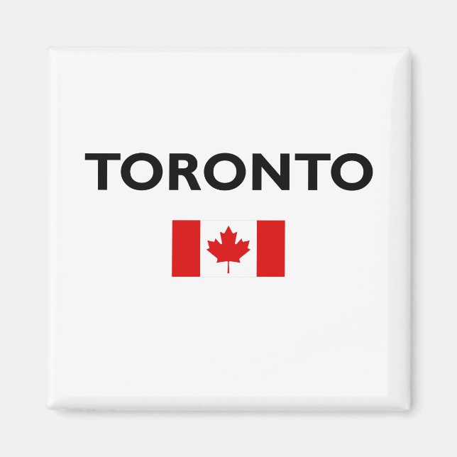 Toronto Kanada Kanadische Flagge Farbe Magnet (Vorne)