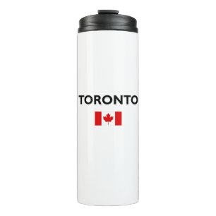 Toronto Kanada Kanadische Flagge Farbe Thermosbecher