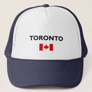 Toronto Kanada Kanadische Flagge Farbe Truckerkappe