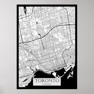 Toronto Kanada Karte Poster