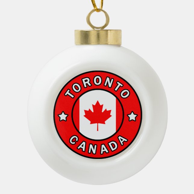 Toronto Kanada Keramik Kugel-Ornament (Vorderseite)