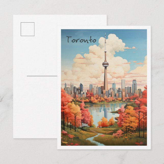 Toronto Kanada Reise Ästhetik Postkarte (Vorne/Hinten)