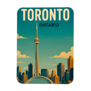 Toronto Kanada Skyline CN Tower Reise Souvenir Magnet