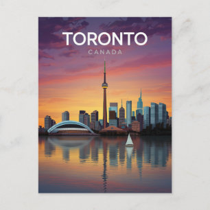 Toronto Kanada Sonnenuntergang Skyline Postkarte