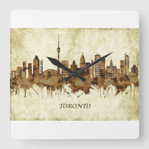 Toronto Kanada Stadtbild Quadratische Wanduhr