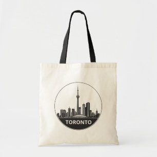 Toronto, Kanada Stylisierte Skyline Large Tragetasche