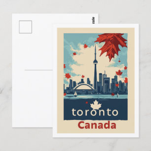 Toronto Kanada Vintage Berühmter Reiseort Postkarte