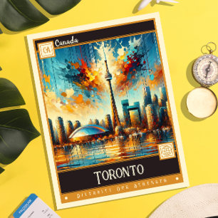 Toronto, Kanada   Vintage-Gemälde Postkarte