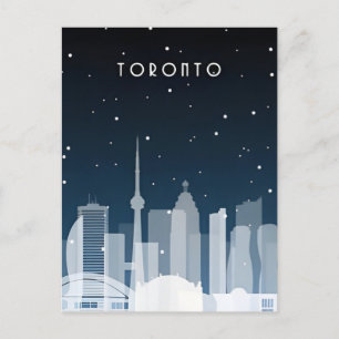 Toronto Kanada Vintage-Reise Skyline Ontario Postkarte