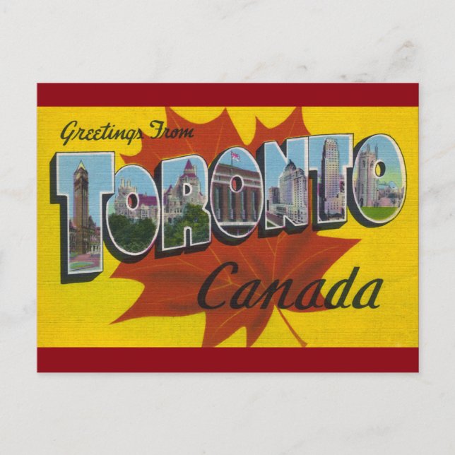 TORONTO KANADA - Vintage Reisen Postkarte (Vorderseite)