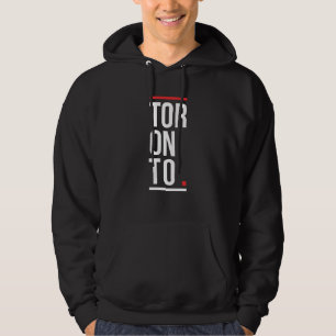 Toronto kanadisches Stadtlogo-Design Hoodie