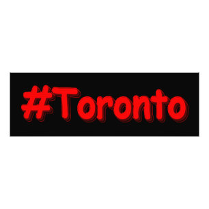 "#Toronto" Niedliches Design. Jetzt kaufen Fotodruck