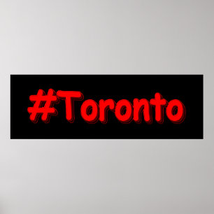 "#Toronto" Niedliches Design. Jetzt kaufen Poster