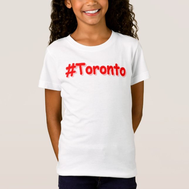 "#Toronto" Niedliches Design. Jetzt kaufen T-Shirt (Vorderseite)