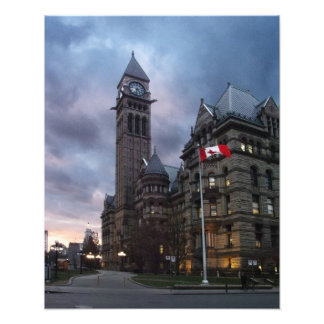Toronto Old City Hall in Dusk Fotodruck