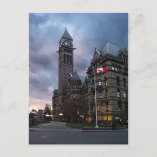 Toronto Old City Hall in Dusk Postkarte