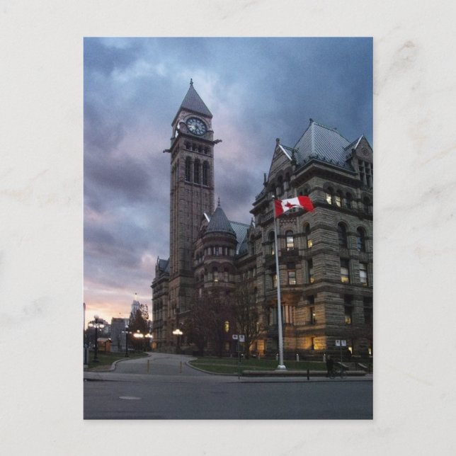 Toronto Old City Hall in Dusk Postkarte (Vorderseite)