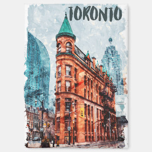Toronto Ontario Canada Travel Watercolor Magnet
