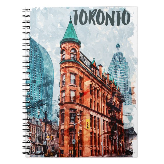 Toronto Ontario Canada Travel Watercolor Notizblock (Vorderseite)