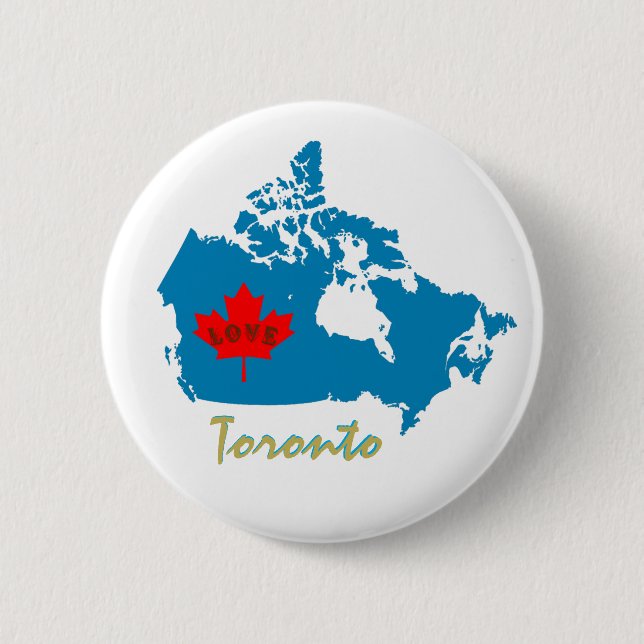 Toronto Ontario fertigen Kanada-Buttonknopf Button (Vorderseite)