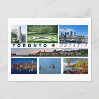 Toronto Ontario Kanada Tourist Postcard Multiview Postkarte