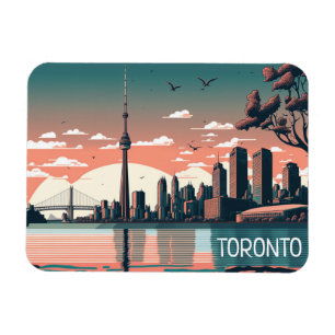 Toronto Ontario Panorama View City Magnet