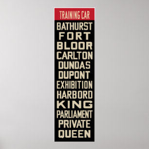 Toronto PCC-Replik Rollsign (Teil I) Poster